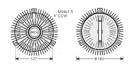 Віскомуфта AVA cooling systems BWC327