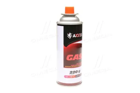 Газ всесезонный для гарелок (баллон 450ml/220г) AXXIS Ax0220g