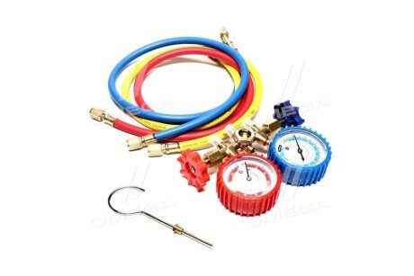 Манометрический колектор 2-вентильний для заправки кондиціонерів <> axxis Ax1110