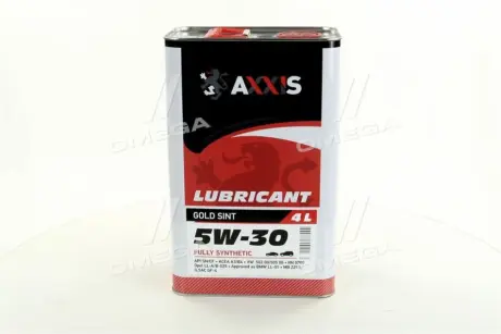 Масло моторн. 5W-30 Gold Sint (Каністра 4л) AXXIS AX2023