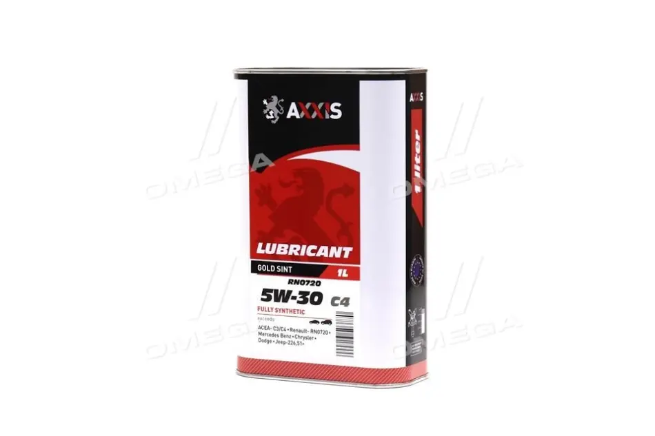 Масло моторн. 5W-30 С4 RN0720 Gold Sint (Каністра 1л) AXXIS AX2188