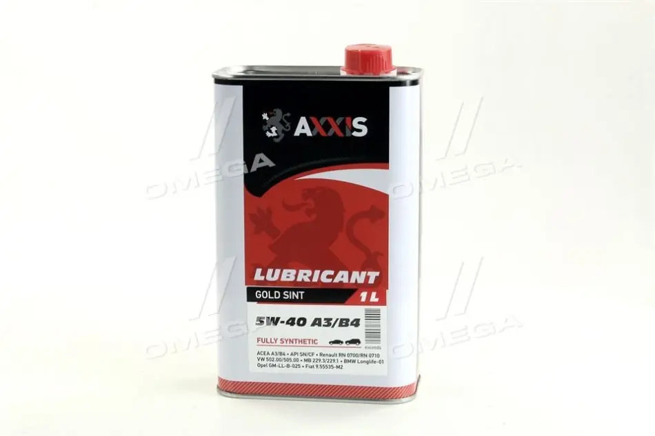 Масло моторн. 5W-40 A3/B4 Gold Sint (Каністра 1л) AXXIS AX2024 (фото 1)