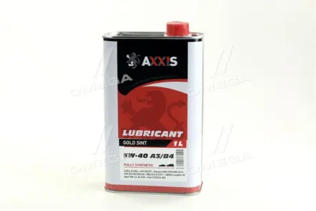 Масло моторн. 5W-40 A3/B4 Gold Sint (Каністра 1л) AXXIS AX2024