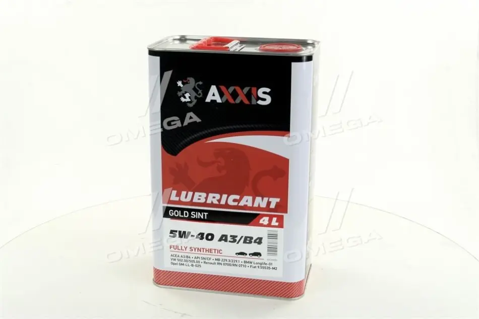 Масло моторн. 5W-40 A3/B4 Gold Sint (Каністра 4л) AXXIS AX2025