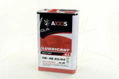Масло моторн. 5W-40 A3/B4 Gold Sint (Каністра 4л) AXXIS AX2025