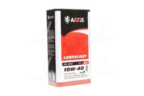 Олива моторн. 10W-40 DZL Light (Каністра 5л) AXXIS AX2178