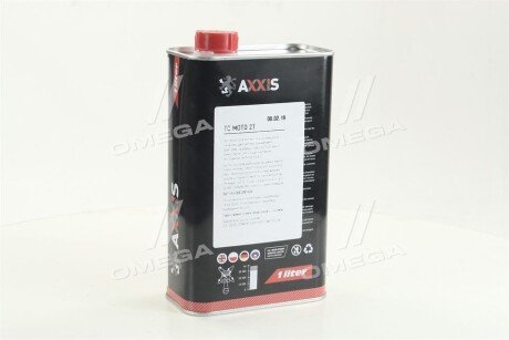 Олива моторн. MOTO 2T 10W-40 (Каністра 1л) axxis AX2055