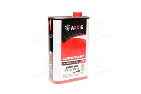 Олива трансміс. 80W-90 GL-4/GL-5 (Каністра 1л) axxis AX2057
