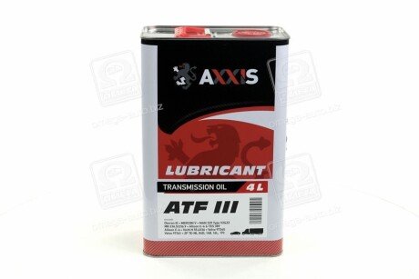 Олива трансміс.(червона) ATF 3 (Каністра 4л) axxis AX2069