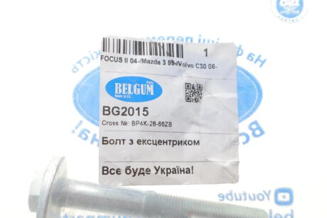 Болт з ексцентриком belgum BG2015