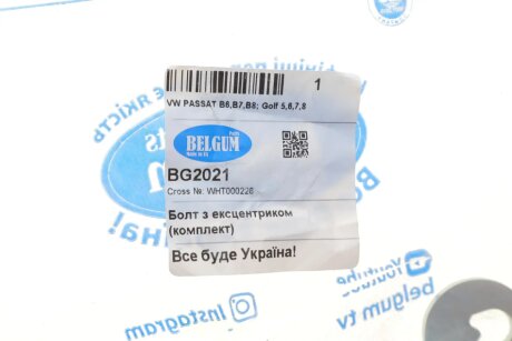 Болт з ексцентриком (комплект) belgum BG2021