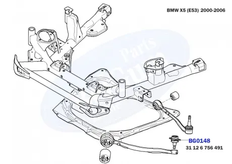 Подушка (опора) двигуна BELGUM BG0148 Бмв Х5 е53