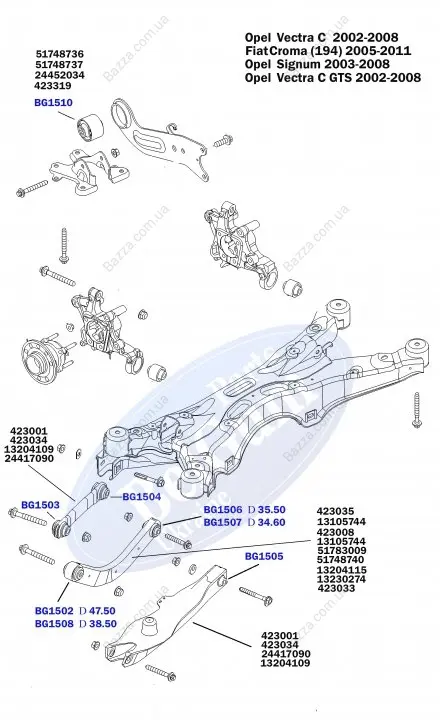 Сайлентблок переднего рычага BELGUM BG1503
