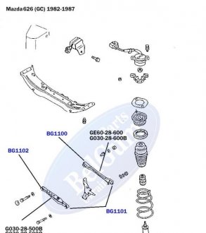 Сайлентблок переднього важеля belgum BG1102