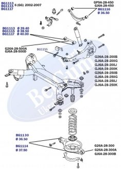 Сайлентблок рычага belgum BG1155