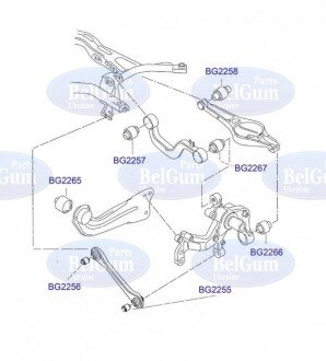 Сайлентблок рычага belgum BG2258