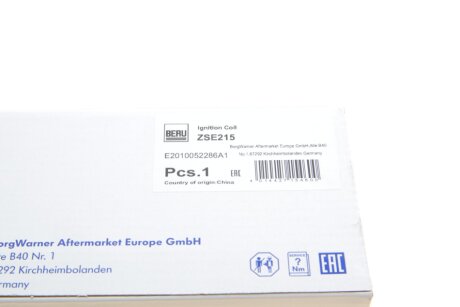 Катушка (модуль) зажигания beru ZSE215