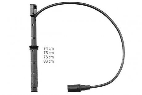 Комплект кабелів високовольтних beru ZEF991