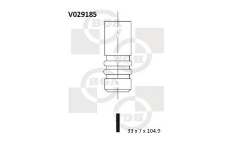 Клапан двигуна bga V029185