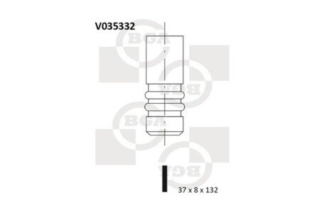 Клапан двигуна bga V035332