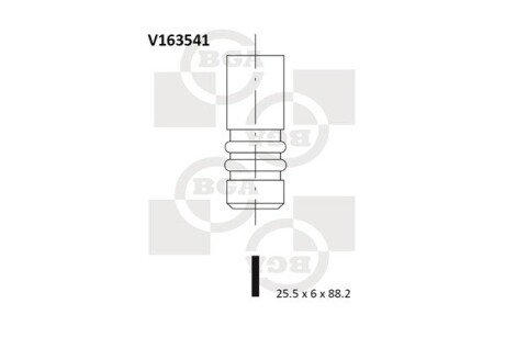 Клапан двигуна bga V163541