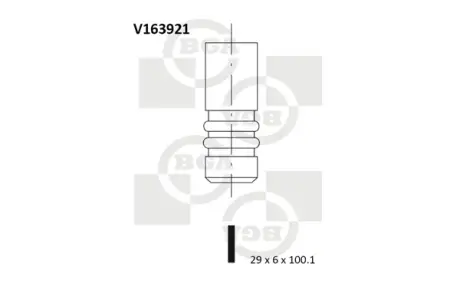 Клапан двигуна BGA V163921 Бмв Х5 е53