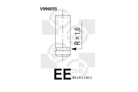 Клапан двигуна bga V996055
