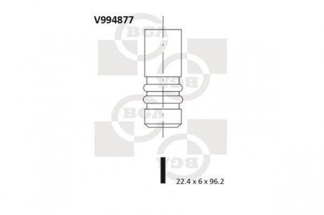 Випускний клапан bga V994877