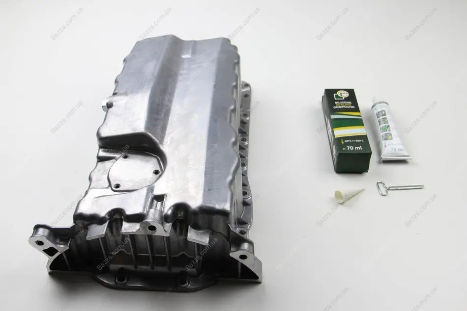 Масляный поддон Caddy 1.9TDI/2.0SDI 04- (дв. BDJ,BST,BJB) без отв. для датчика уровня масла BGA SP9608 (фото 1)