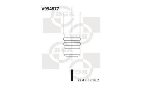 Выпускной клапан bga V994877