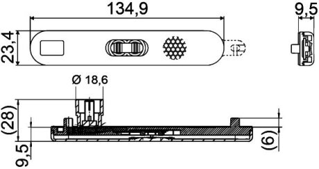Елемент освітлення bhs (behr hella service) 2PS009226001