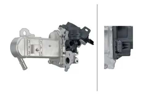 HELLA CITROEN Модуль системи рециркуляції ВГ (EGR) C5 III 2.0 09-, JUMPY II 2.0 10-, FORD, FIAT BHS (Behr hella service) 6NU358167071