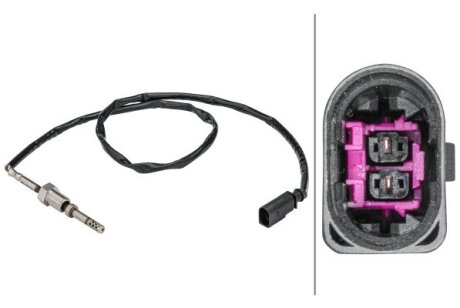 HELLA VW Датчик температури відпрацьованих газів AMAROK 2.0 10- bhs (behr hella service) 6PT358181561