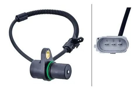 HELLA VW Імпульсний датчик GOLF IV 3.2 02-, TOUAREG 3.2 02-, 3.6 05-, TRANSPORTER T4 2.8 00-, AUDI, PORSCHE BHS (Behr Hella Service) 6PU009168961