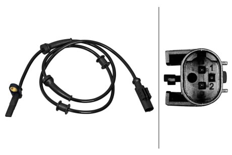 HELLA CITROEN датчик ABS задн. JUMPER 3.0 HDi 155 10-, PEUGEOT BOXER 2.2 HDi 100 06-, FIAT DUCATO 100 Multijet 2,2 D 06-11 bhs (behr hella service) 6PU358217251