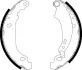 HELLA RENAULT Гальмівні щоки CLIO II 1.5 dCi 03-05, CLIO SYMBOL I 1.4 00-, LOGAN I 1.5 dCi 11-, DACIA, DAIHATSU BHS (Behr hella service) 8DB 355 002-261