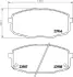 Тормозные колодки перед. Hyundia i30/KIA C\'eed 02- BHS (Behr Hella Service) 8DB355010-611 (фото 4)