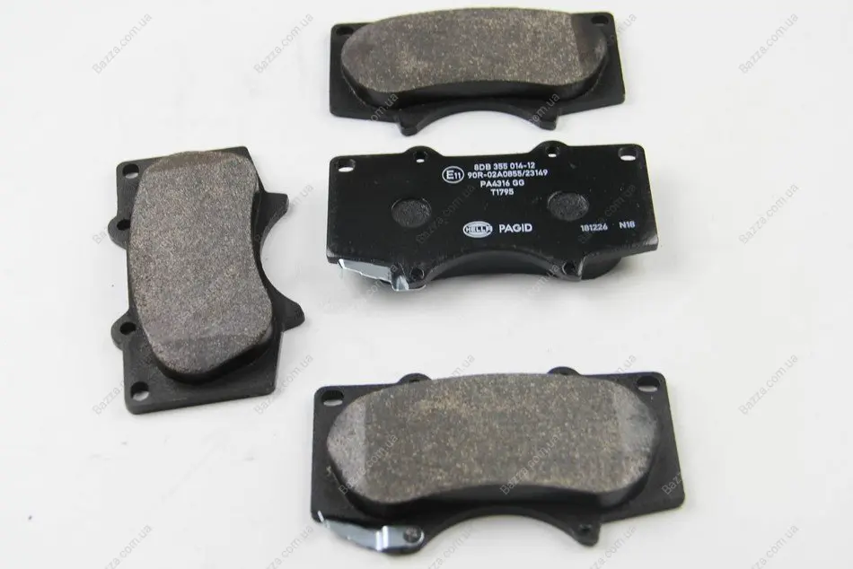 Тормозные колодки перед. MITSUBISHI PAJERO/TOYOTA FJ CRUISER/LAND CRUISER 2.7-4.7 01- BHS (Behr Hella Service) 8DB355014121 (фото 1)