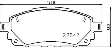 Тормозні (гальмівні) колодки BHS (Behr Hella Service) 8DB 355 032-961