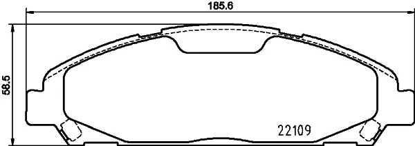 Передние тормозные колодки BHS (Behr hella service) 8DB355032991