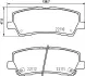 HELLA FORD USA гальмівні колодки задні MUSTANG 14- BHS (Behr hella service) 8DB355036441