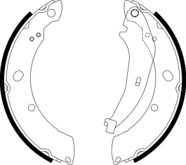 HELLA VW щоки гальмівні задн. Polo 09-,SKODA Rapid BHS (Behr hella service) 8DB355038221 Крайслер
