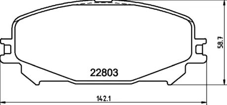 Тормозні (гальмівні) колодки BHS (Behr Hella Service) 8DB355039201