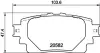 HELLA TOYOTA гальмівні колодки задн. RAV 4 V BHS (Behr Hella Service) 8DB355040121 (фото 4)