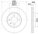HELLA PRO VW Гальмівний диск передн. CADDY II, GOLF III, SEAT BHS (Behr hella service) 8DD355101321