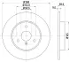 HELLA PRO DB Гальмівний диск передн Smart Fortwo -07, City-Coupe -04, Roadster -05 BHS (Behr hella service) 8DD355106601