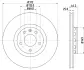 Диск гальм. P Audi A4,A6Skoda Superb 1,8T-2,8 04.97- (312x25 BHS (Behr hella service) 8DD355107521