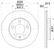 HELLA PRO VW диск гальмівний перед. (вентил.) Polo 01-; SKODA Fabia (239*18) BHS (Behr hella service) 8DD355107651