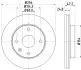 Тормозной диск перед. Lacetti 05- (256x24) BHS (Behr hella service) 8DD355111351