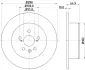 HELLA PRO TOYOTA Диск гальмівний задн. Avensis 99- BHS (Behr hella service) 8DD355111701
